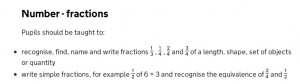 Our new, national curriculum-approved, style for displaying fractions