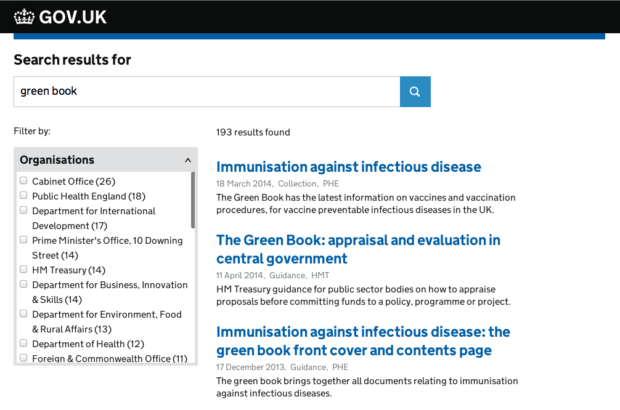 How GOV.UK site search works - Inside GOV.UK