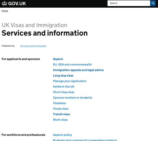 UKVI - services and info model 1