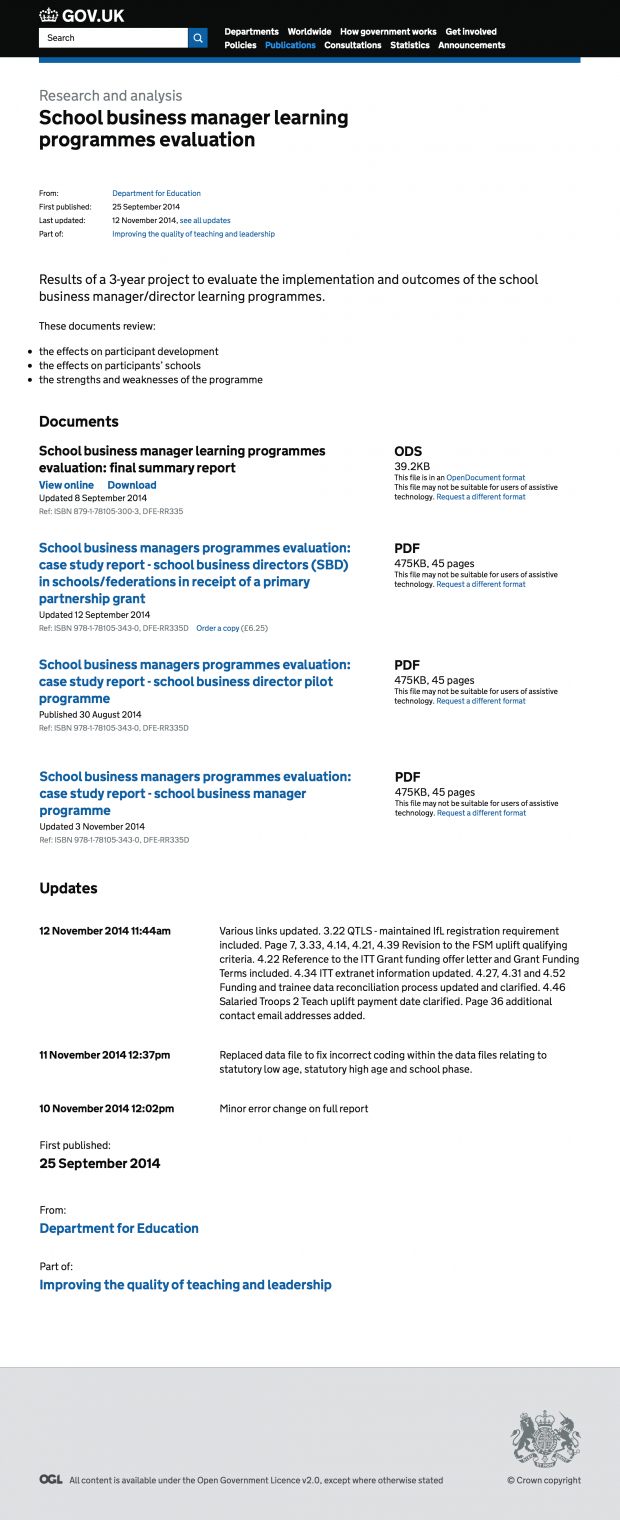 New publications page