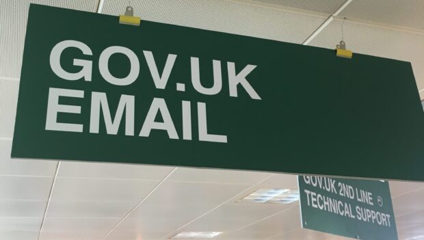 GOV.UK email sign