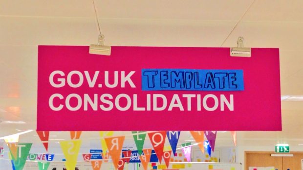 Template consolidation team sign