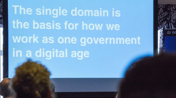 The single domain is the basis for how we work as one government in a digital age
