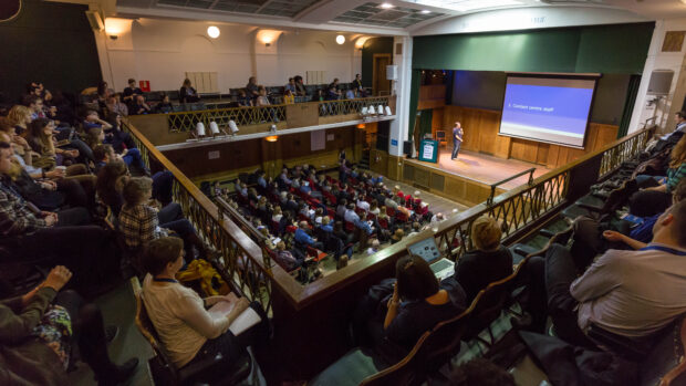 The audience at Conway Hall for ConCon 5