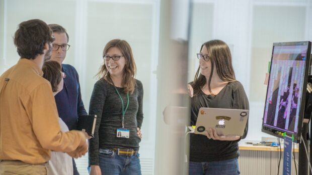 A GOV.UK team during standup