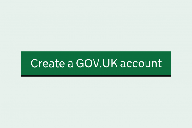 Create a GOV.UK account button