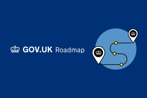 GOV.UK Roadmap with the icon